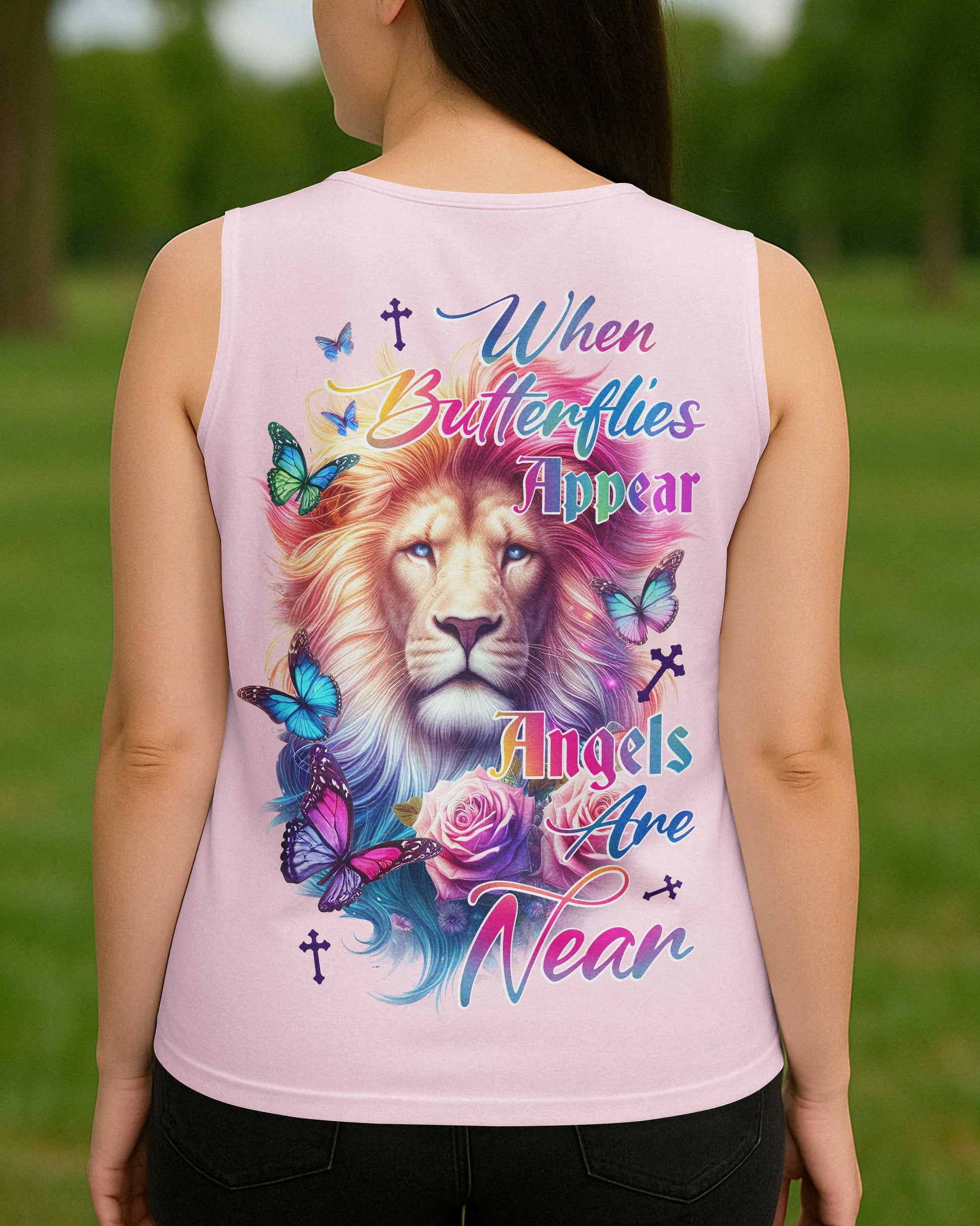 When Butterflies Appear V-neck Tank Top